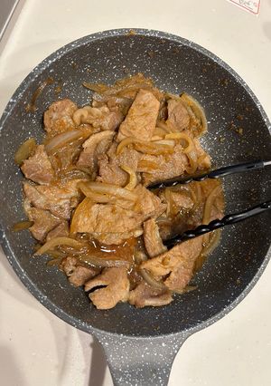 豚の生姜焼き　桃屋のきざみしょうが使用-レシピのメイン写真