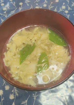 さやえんどうの中華スープ-レシピのメイン写真