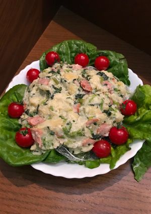 ほうれん草のポテトサラダ-レシピのメイン写真