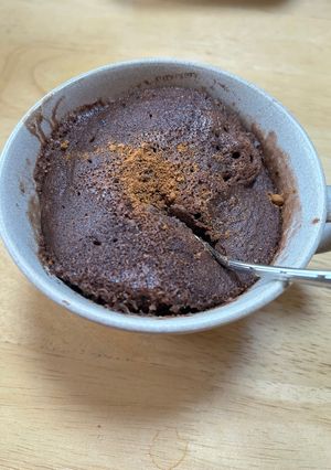 カップで米粉ココア蒸しパン　-レシピのメイン写真
