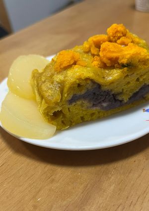 チーズ✖️あんこの米粉かぼちゃ蒸しパン-レシピのメイン写真
