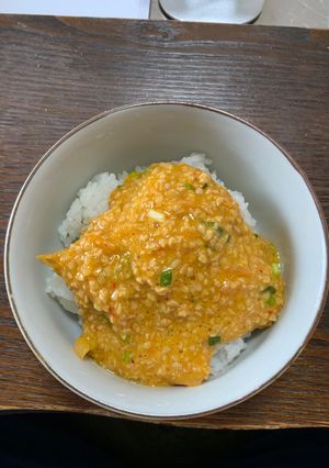 超簡単！混ぜるだけ。卵とキムチの納豆丼-レシピのメイン写真