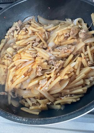 筍と新玉だけで青椒肉糸風【ゆる四毒抜き】-レシピのメイン写真