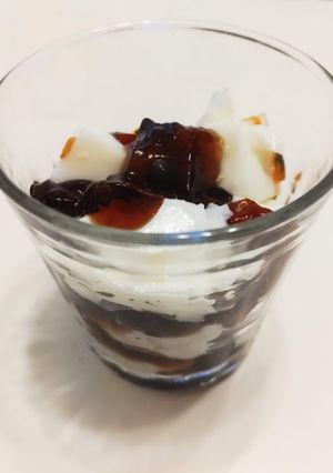 さっぱり☆二色のコーヒー＆ミルクゼリー-レシピのメイン写真