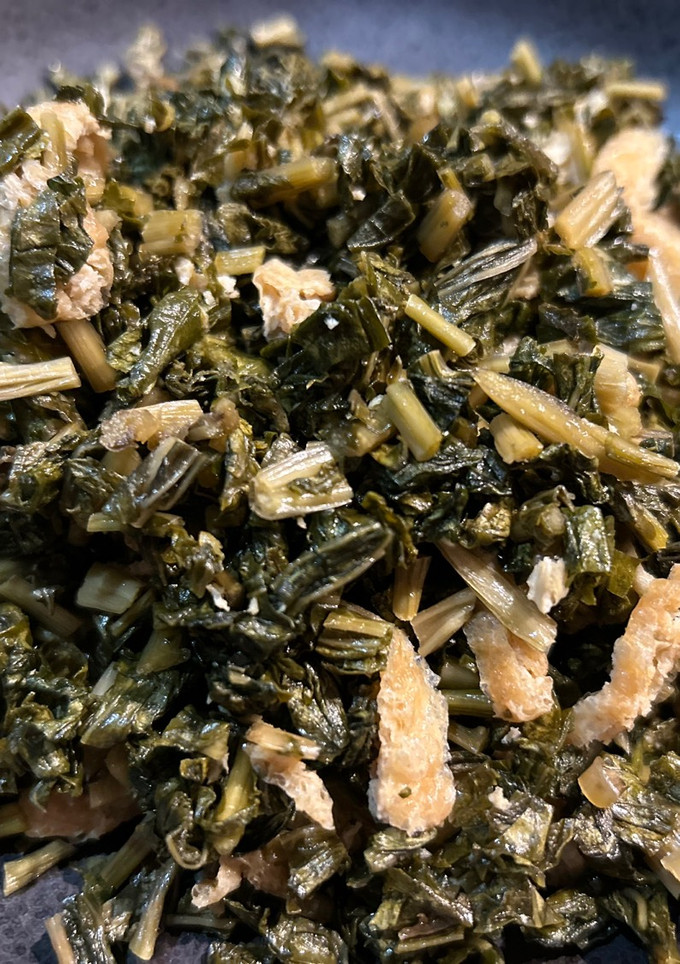 大根の干葉と油揚げを麺つゆで炒めただけ-レシピのメイン写真