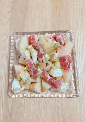 桃モッツァレラ生ハムと山椒🍑-レシピのメイン写真