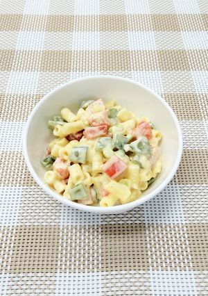【離乳食完了期】カレー風味マカロニサラダ-レシピのメイン写真