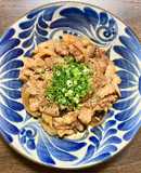 豚バラ肉とセロリと玉ネギの中華炒め