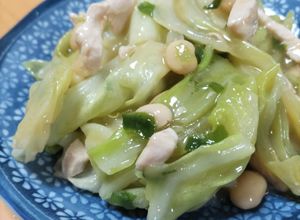 大豆ととりこまのキャベツあんかけ-レシピのメイン写真