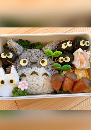 キャラ弁 となりのトトロ🌳🐾-レシピのメイン写真