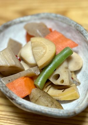 カット野菜で時短根菜の煮物※たけのこ入り-レシピのメイン写真