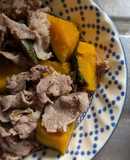 簡単★かぼちゃとこま肉の煮物プラスおまけ