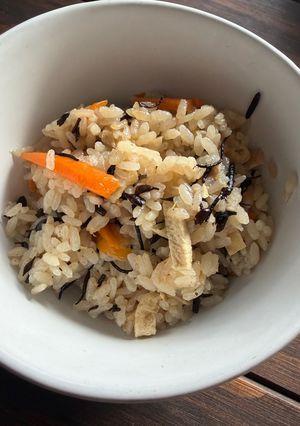 ひじきとツナの炊き込みご飯-レシピのメイン写真