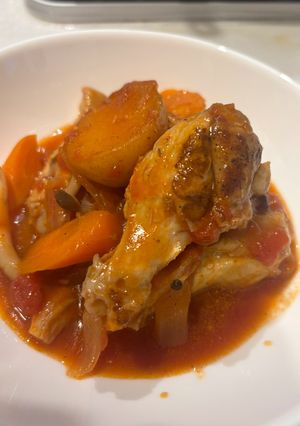 手羽元とごろごろ野菜のトマト煮-レシピのメイン写真