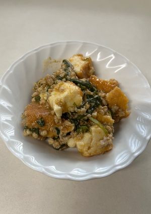 ニラ豚麻婆豆腐-レシピのメイン写真