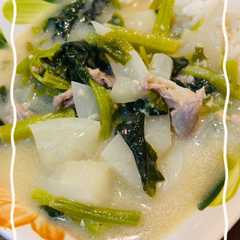 A picture of 市販ルウで！かぶとほうれん草のシチュー.