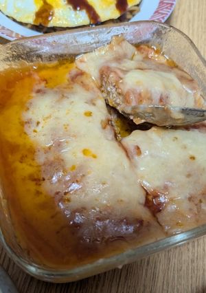 レンチンで絶品！チーズハンバーグ-レシピのメイン写真