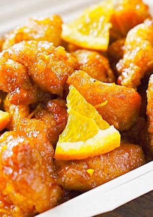 Panda EXP's fried chicken 
