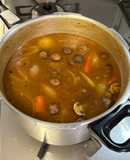 手羽元と牛筋のコクうまカレー　圧力鍋使用