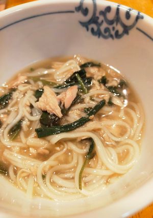 空芯菜とツナのそうめんパスタ-レシピのメイン写真