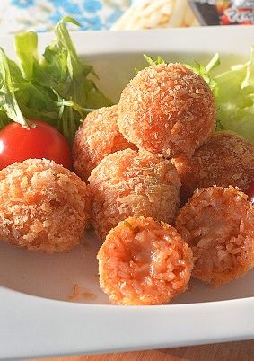 植物性チーズ入りケチャップライスコロッケ-レシピのメイン写真