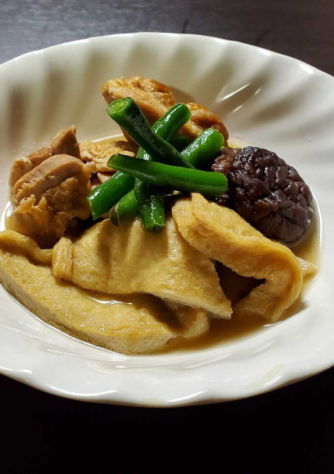 鶏肉と干し椎茸と油揚げの煮物-レシピのメイン写真