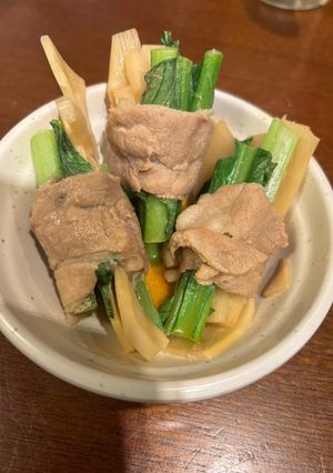 青菜と竹の子の肉巻き-レシピのメイン写真