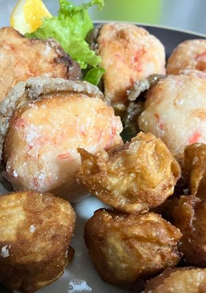 椎茸とカニカマdeふわふわ揚げ♪-レシピのメイン写真