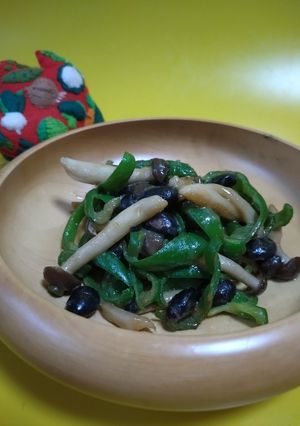 ピーマンと蒸し豆のピリ辛みそ炒め-レシピのメイン写真
