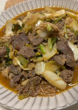 牛タン野菜炒め-レシピのメイン写真