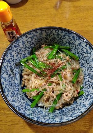麻婆春雨丼！甘辛！にんにく！ピリ辛！とろとろ！-レシピのメイン写真