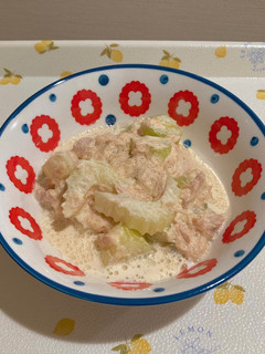 ツナとセロリの味噌マヨ和えサラダ-レシピのメイン写真