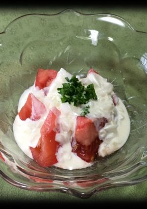トマトのヨーグルトドレッシングがけ-レシピのメイン写真