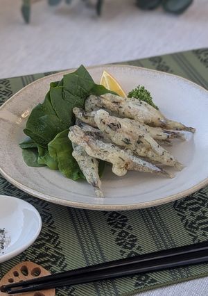 168.きびなごの新茶揚げ-レシピのメイン写真