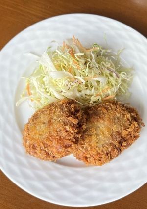 春キャベツの揚げ焼きメンチカツ-レシピのメイン写真