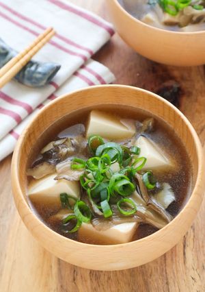 ほっこり♩まいたけと豆腐のみそ汁-レシピのメイン写真