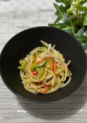 カニカマときゅうりの和風パスタサラダ-レシピのメイン写真