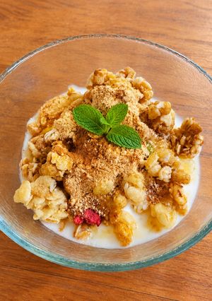 朝食おやつ♡フルグラきな粉ヨーグルト-レシピのメイン写真