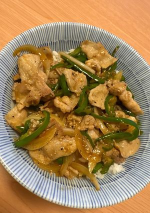 豚バラ焼肉丼-レシピのメイン写真