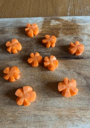 梅にんじん:にんじんの飾り切り-レシピのメイン写真