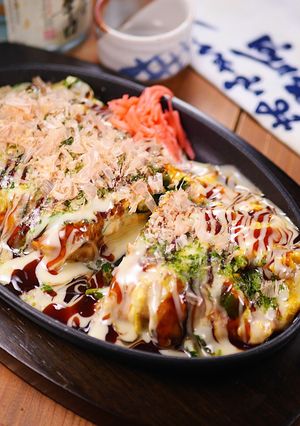 とろとろチーズのニラ玉とん平焼き🤩-レシピのメイン写真