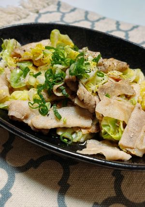 豚バラとキャベツの簡単塩ダレ炒め-レシピのメイン写真