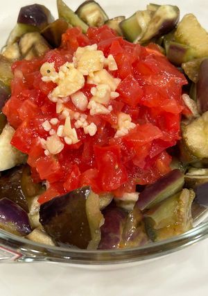 冷やし麺のお供　茄子きざみにんにく桃屋-レシピのメイン写真