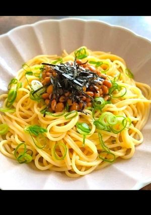◆簡単のせるだけ♪納豆パスタ-レシピのメイン写真