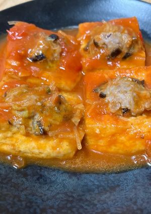 【ベトナム】　肉詰め豆腐のトマトソース煮-レシピのメイン写真