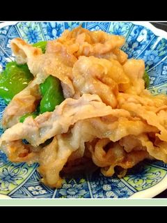 美味簡単 ピーマン炒め豚肉甘辛炒めのせ-レシピのメイン写真