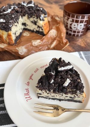 クッキーアンドクリームのチーズケーキ-レシピのメイン写真