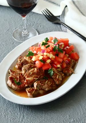 ラム肉のローズマリーソテー・サルサソース-レシピのメイン写真