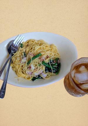 ペペロンチーノ☆たまごソース☆野菜in-レシピのメイン写真