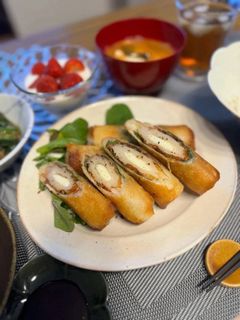 ちくわの大葉チーズ春巻き-レシピのメイン写真